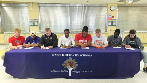 RHS Seniors at their Athletic Signing Event