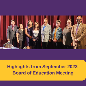 Highlights from Board of Education Meeting