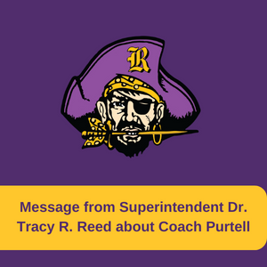 A Message from Superintendent Dr. Tracy R. Reed