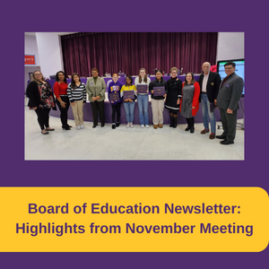 New Board of Education Newsletter