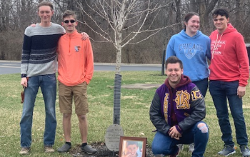 Sam Bish's Memorial Tree with Friends