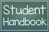 Icon: Chalkboard With Text: Student Handbook