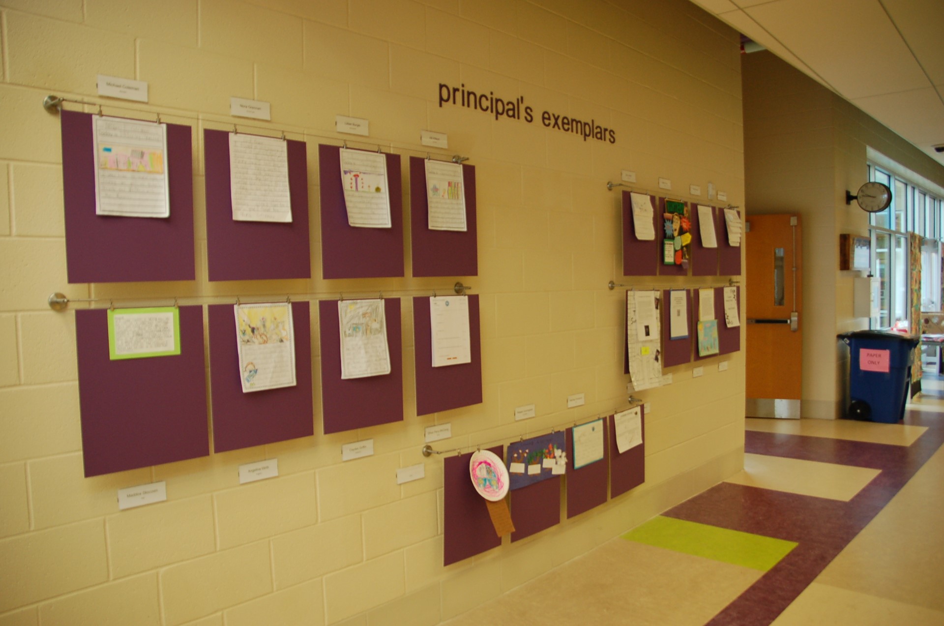 Principals' Exemplar Display Area. 