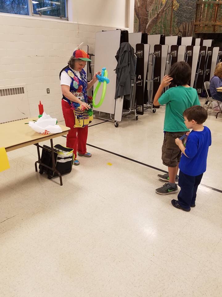 Balloon art at the Spring Carnival! Thank you PTO! 