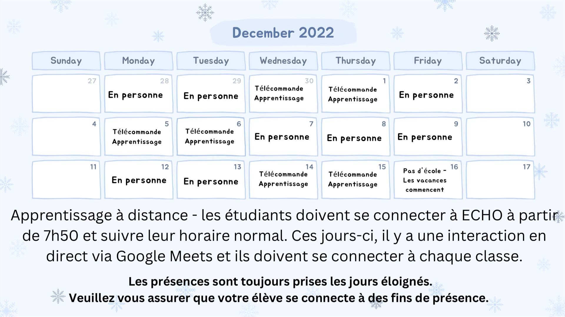 December- French