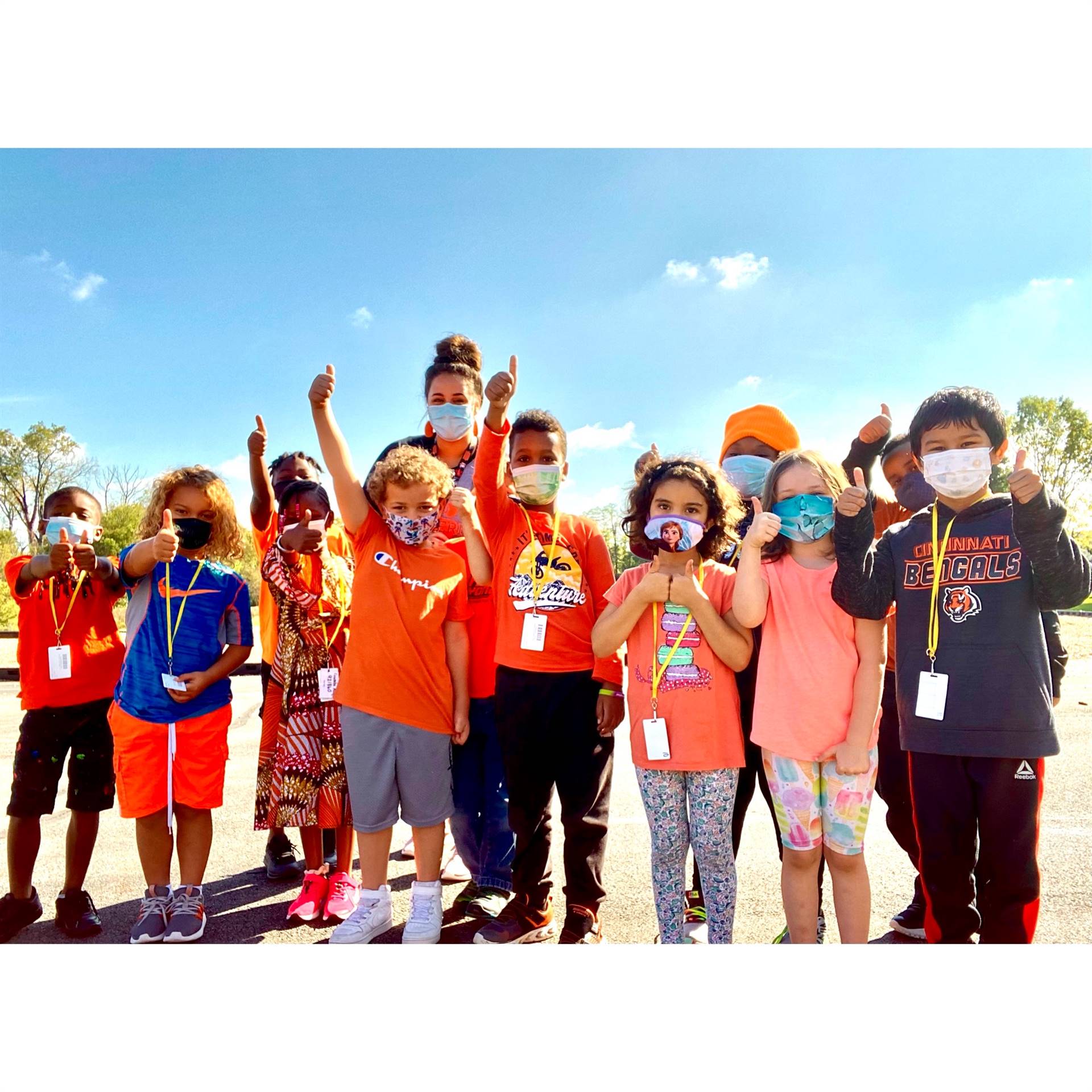 Students posing during Anti Bullying Day