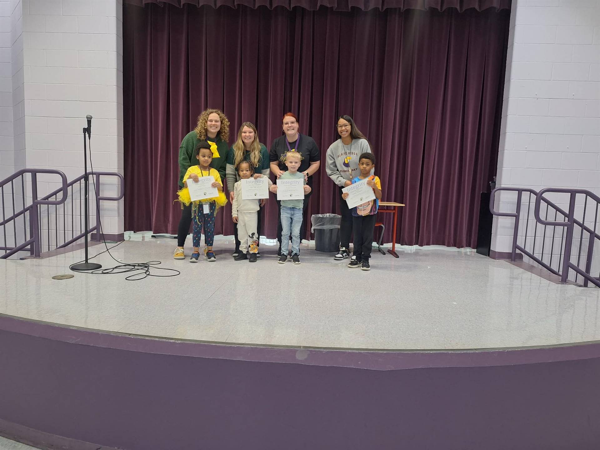 Integrity RISE Kindergarten recipients.