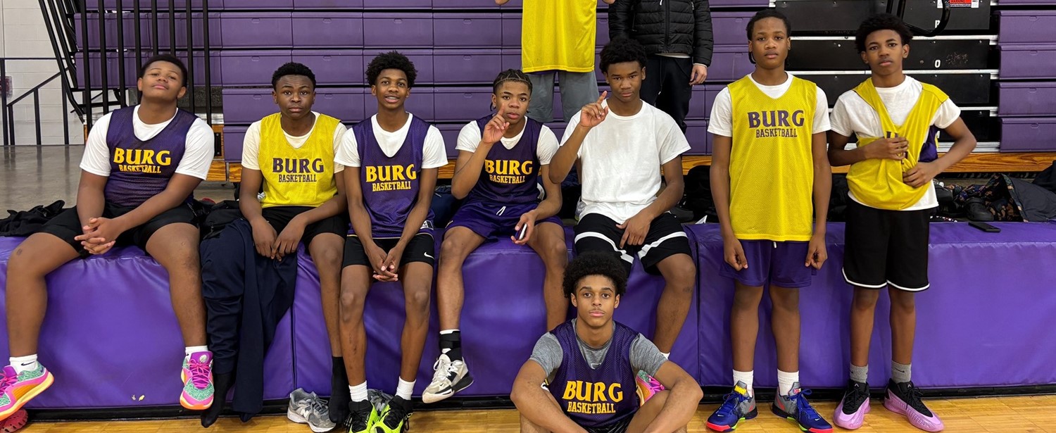 Freshmen Basketball Team at Practice