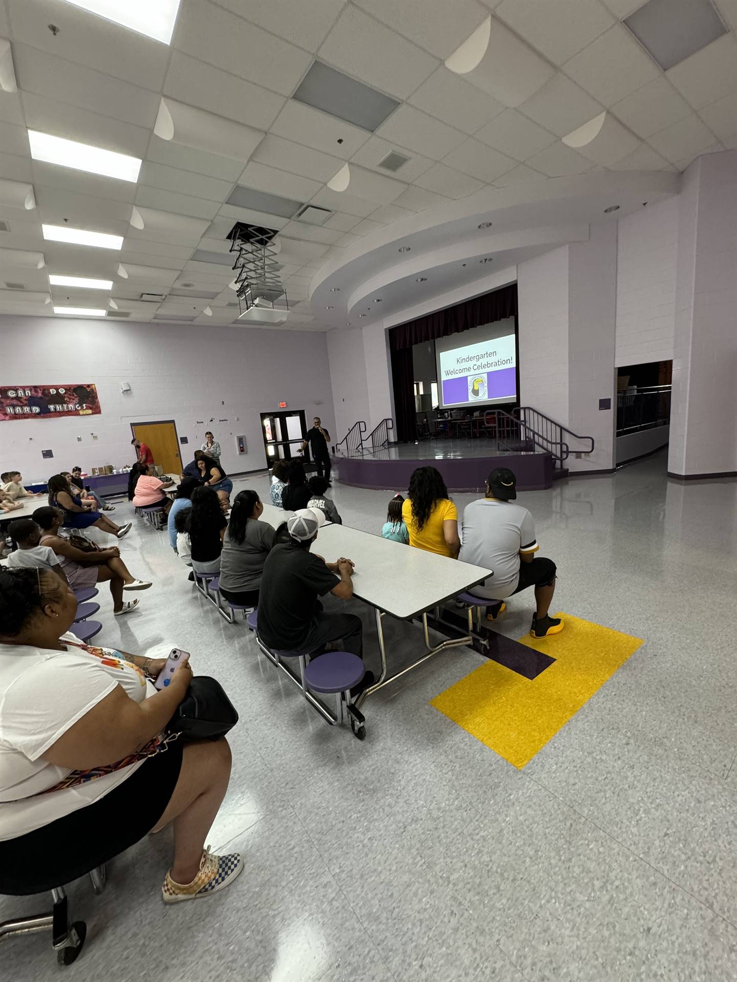 Welcome and informational presentation for new kindergarteners and families.