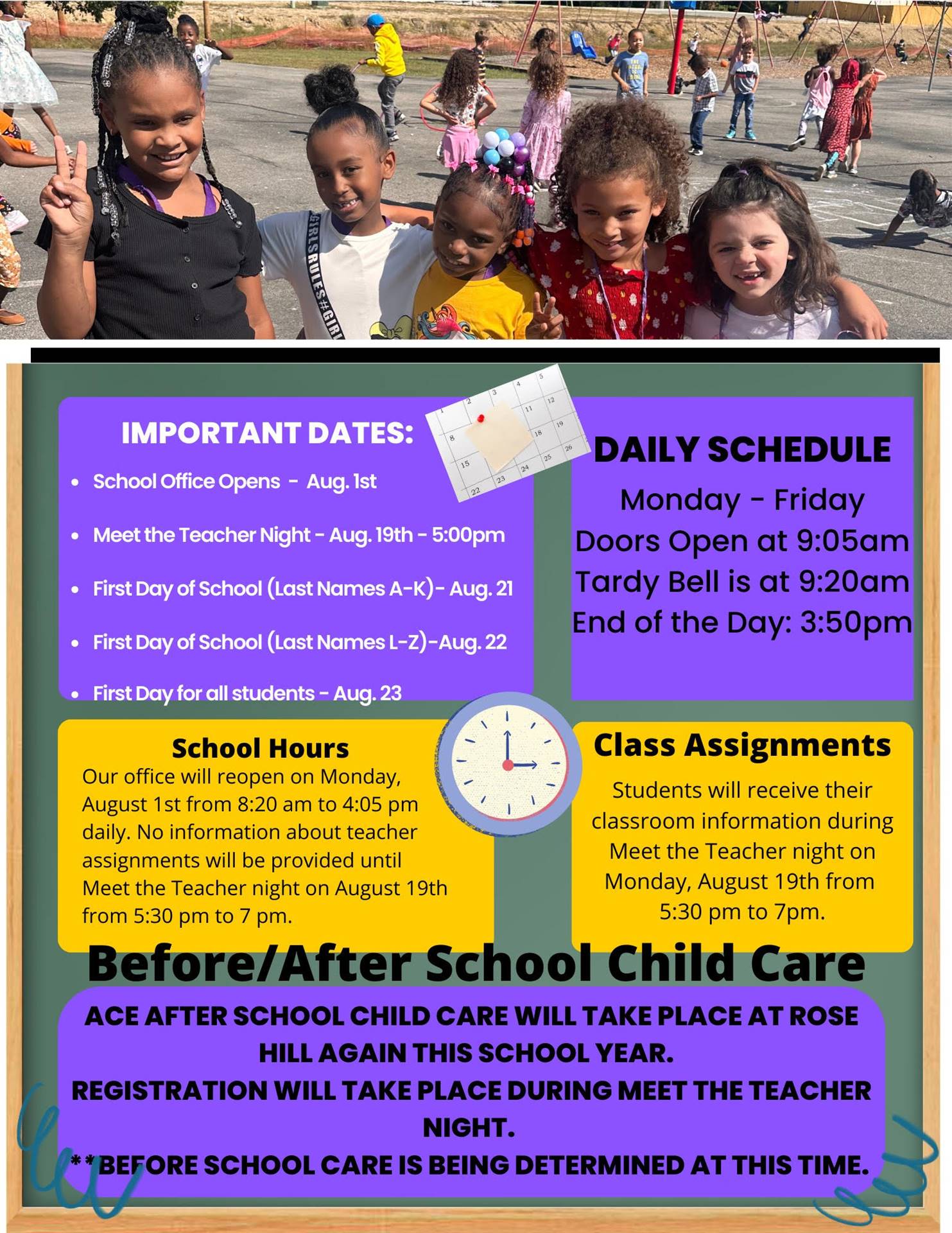 Important Dates & Times 2