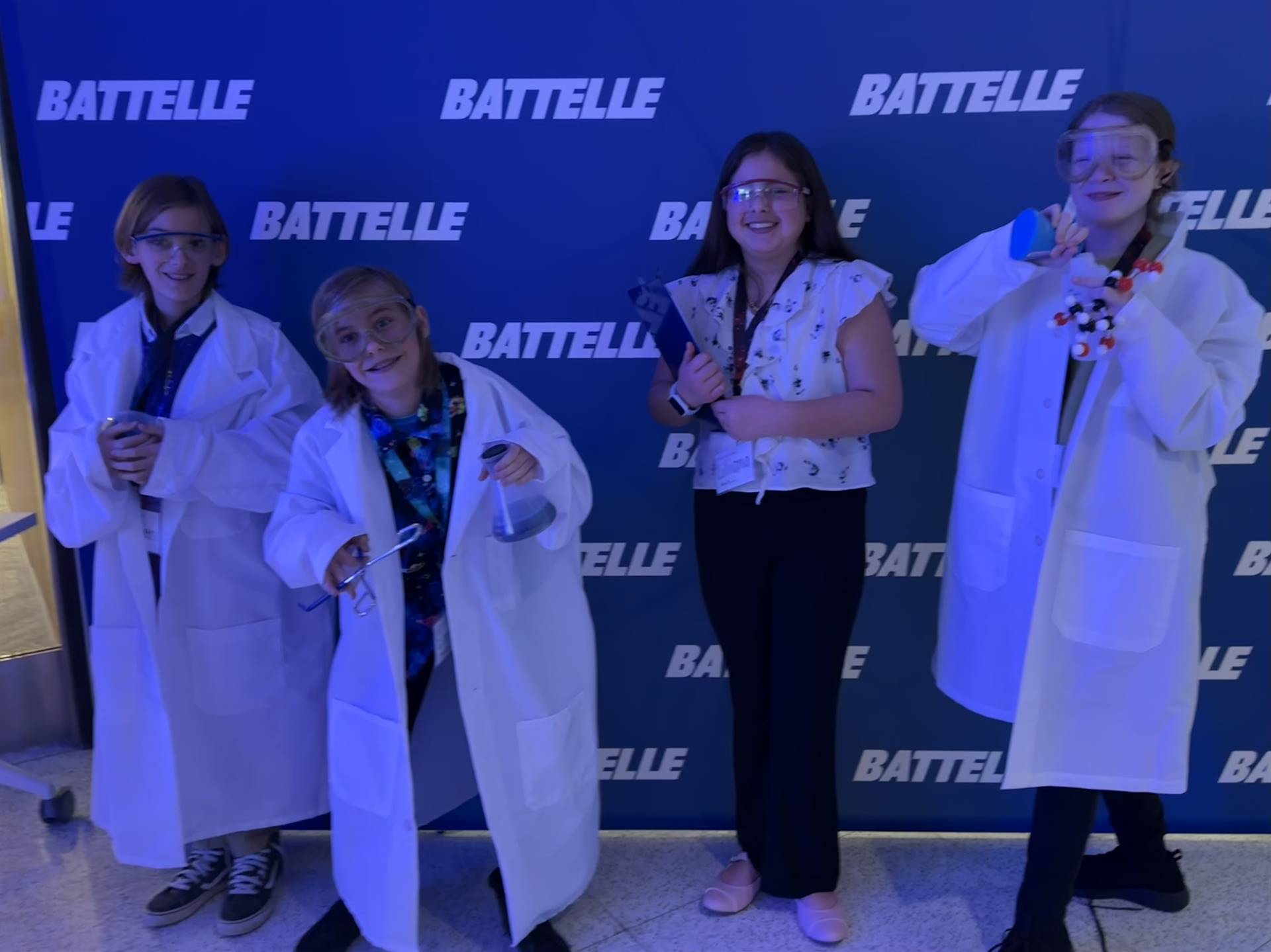 Science laboratory photo booth fun! 
