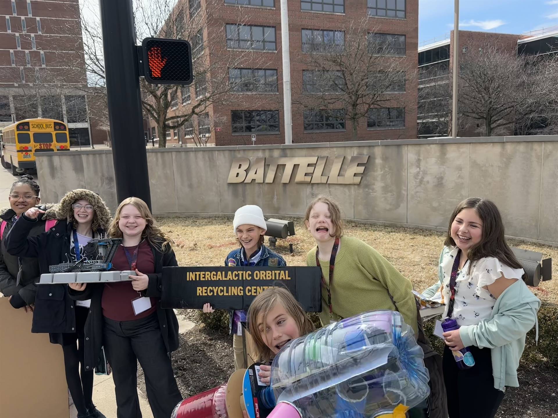 Students at Battelle, presentations complete!  