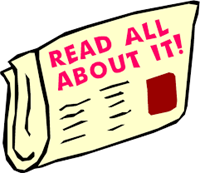 Newsletter image with "Read All About It!"